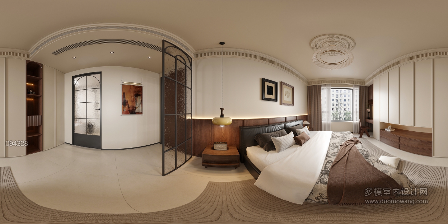 法式中古主卧全景_0000