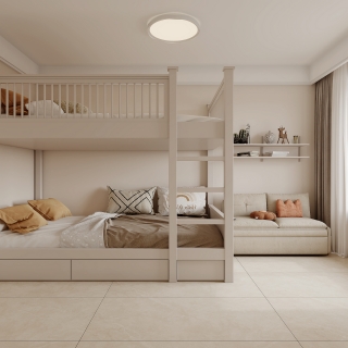 现代一层次卧特写