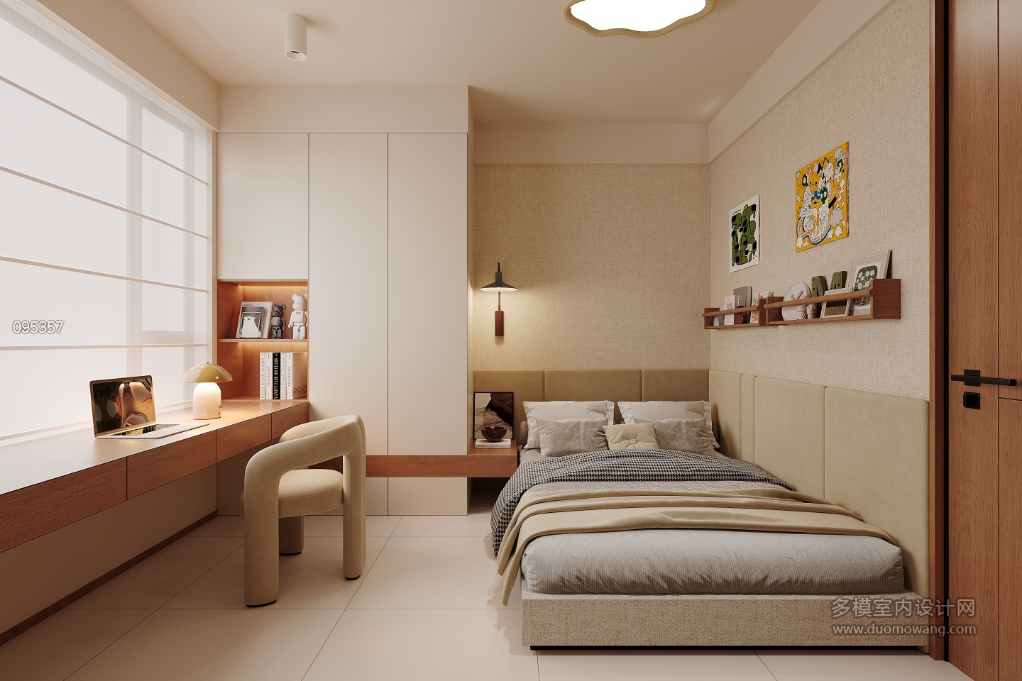 现代男孩房单张