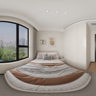 现代北次卧全景