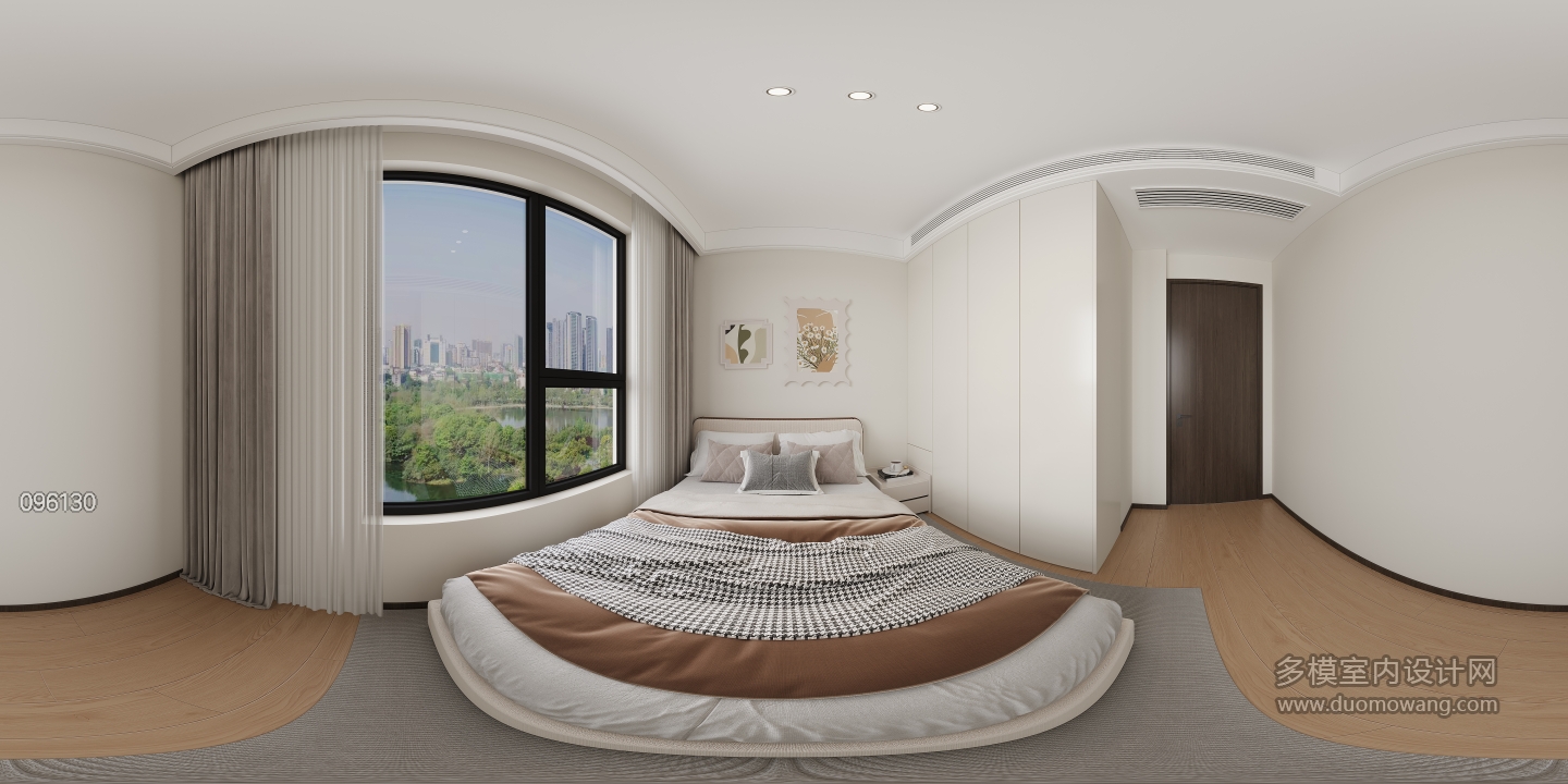 现代北次卧全景