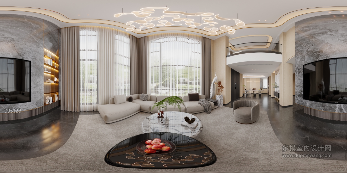 现代客厅全景