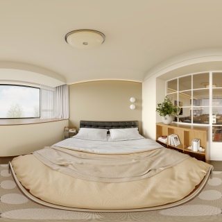 包豪斯主卧全景