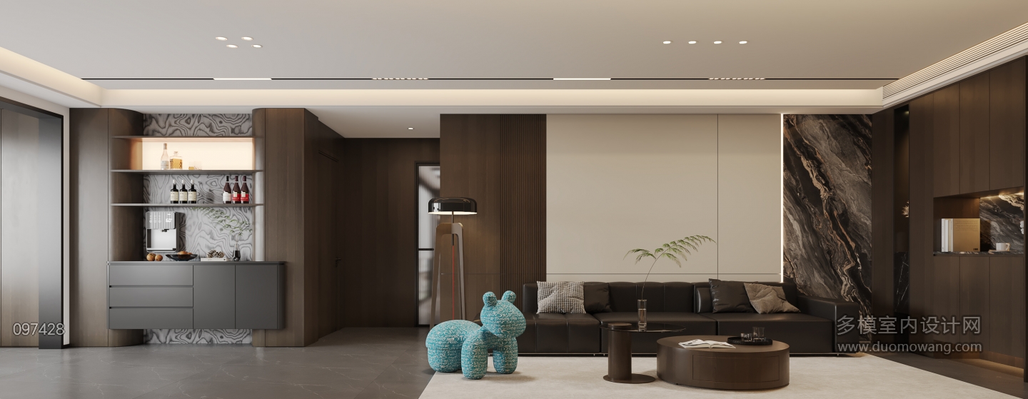 意式客厅-沙发墙