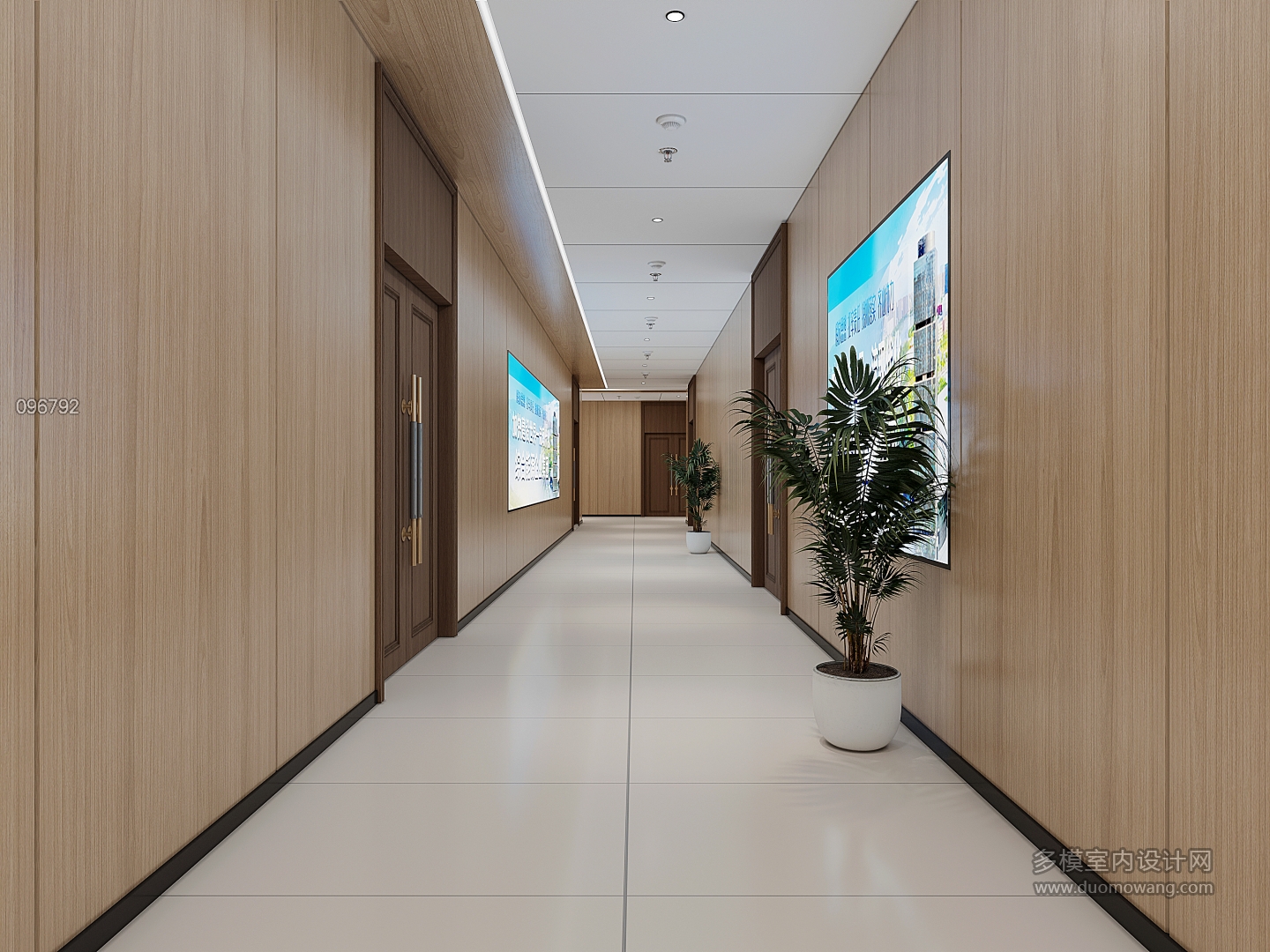 会议室+走道)_走道方案1_互动式灯光混合