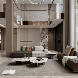 意式1楼 沙发背景静态