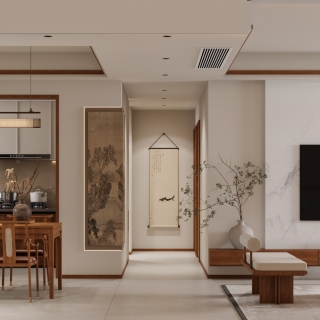 新中式一层电视面