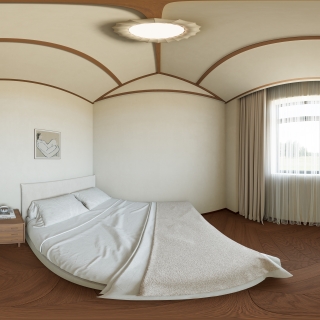 美式自然风二楼功能房360