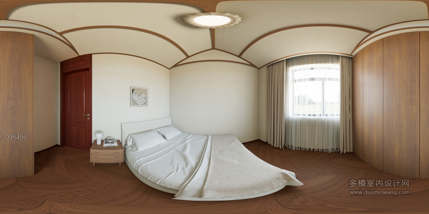 美式自然风二楼功能房360