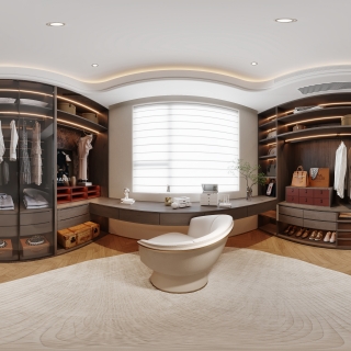 现代轻奢衣帽间