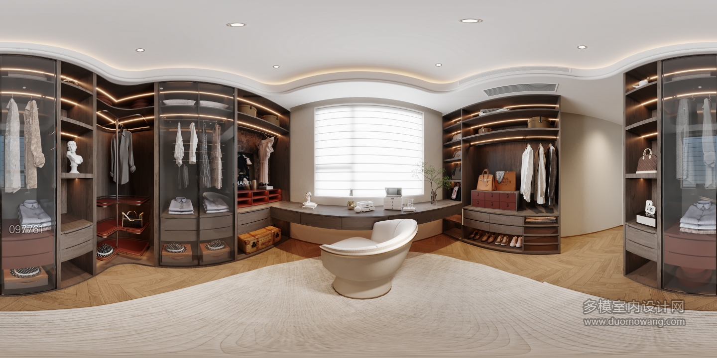 现代轻奢衣帽间