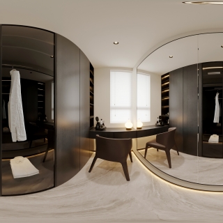 意式衣帽间全景