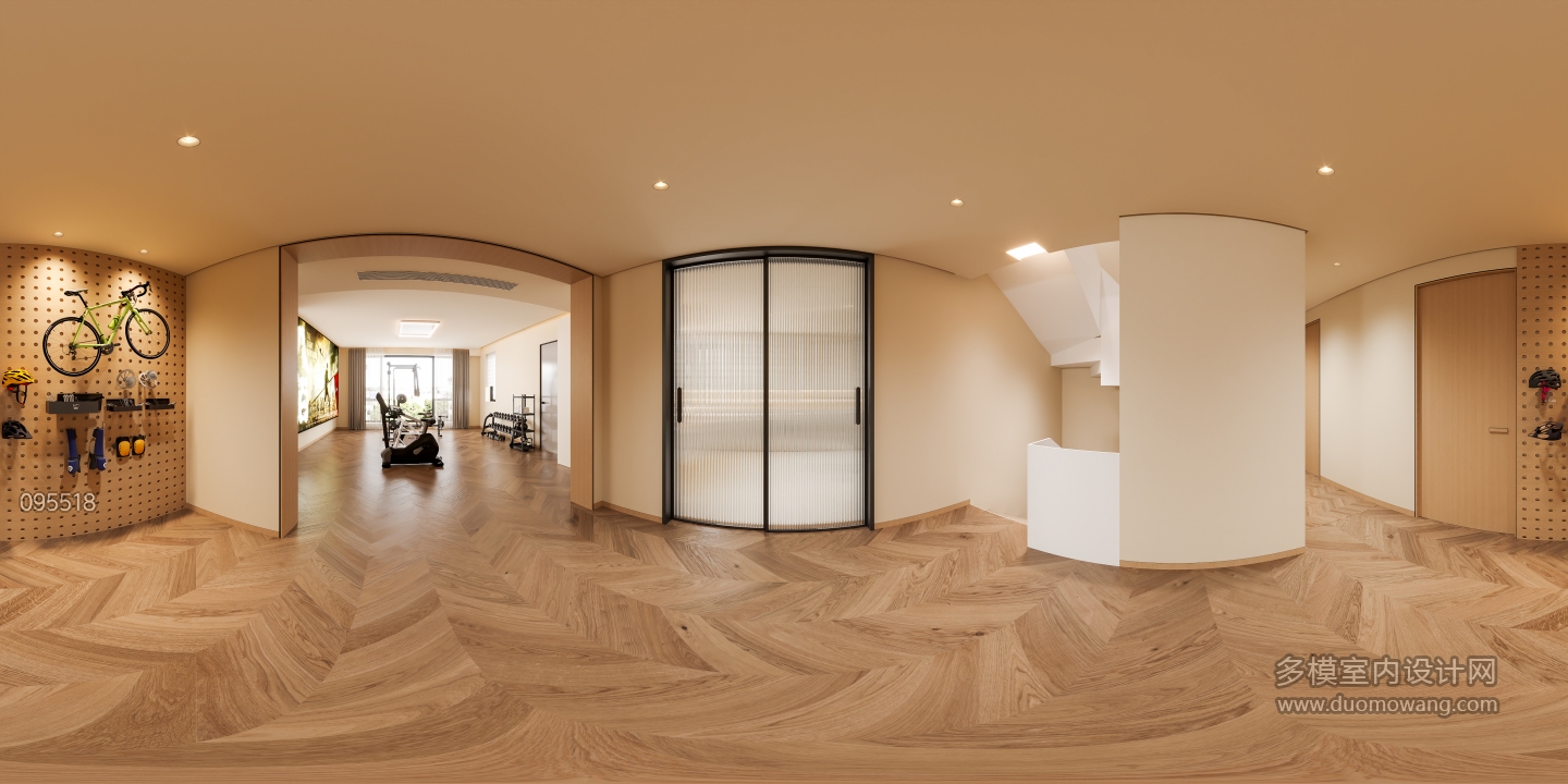 现代休闲区全景