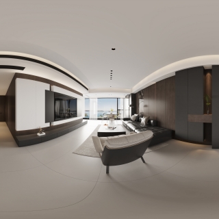 现代客餐厅全景