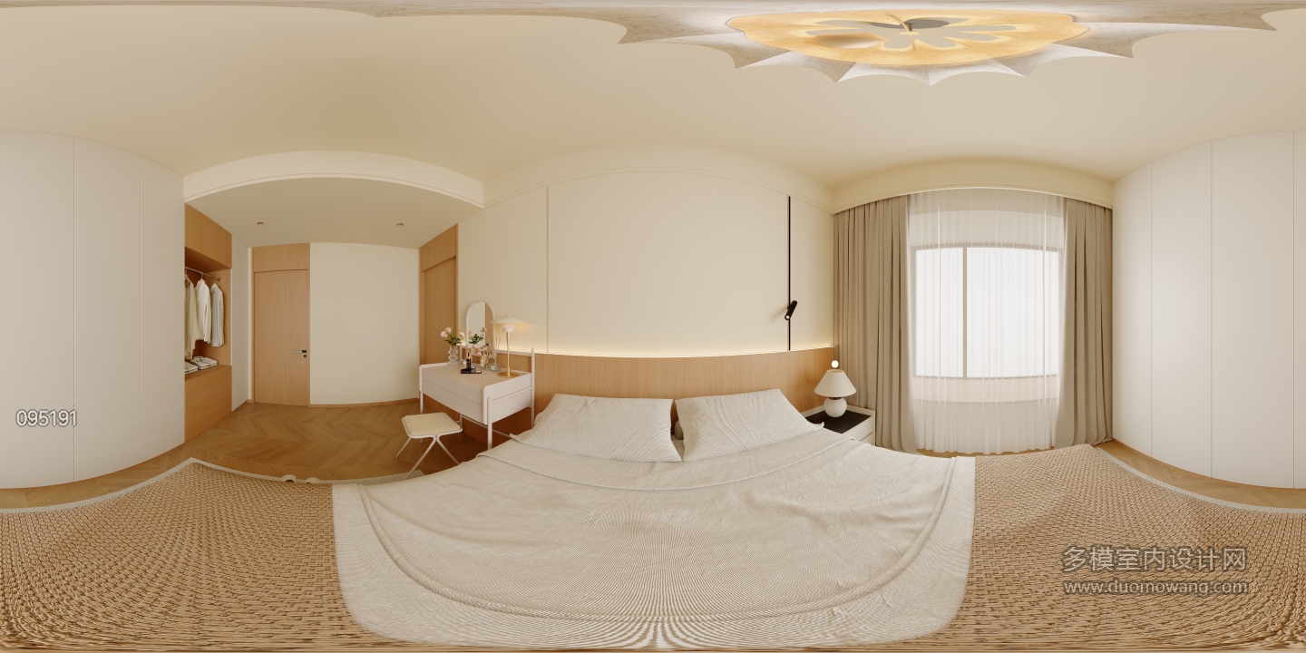 现代主卧全景