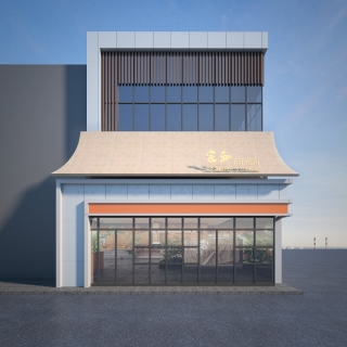 门头方案一白天透视