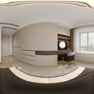 现代意式风主卧