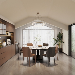 6现代意式餐厅单张