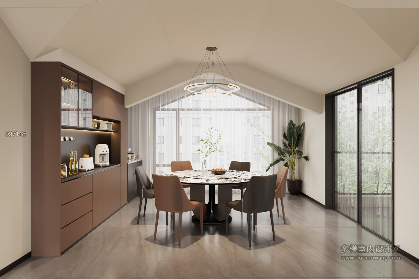 6现代意式餐厅单张