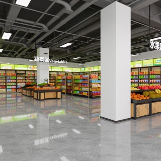 现代超市特写1