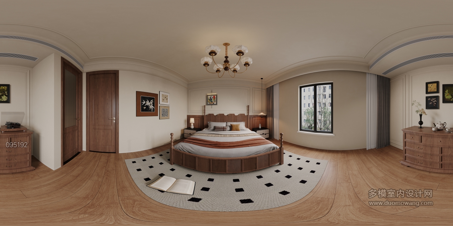 中古卧室全景-主卧