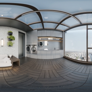 现代轻奢洗衣区