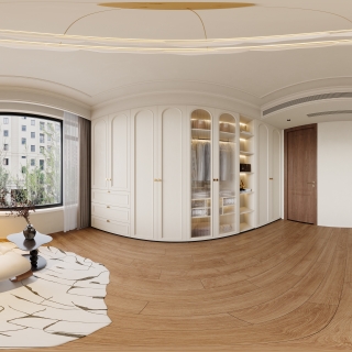 法式衣帽间全景