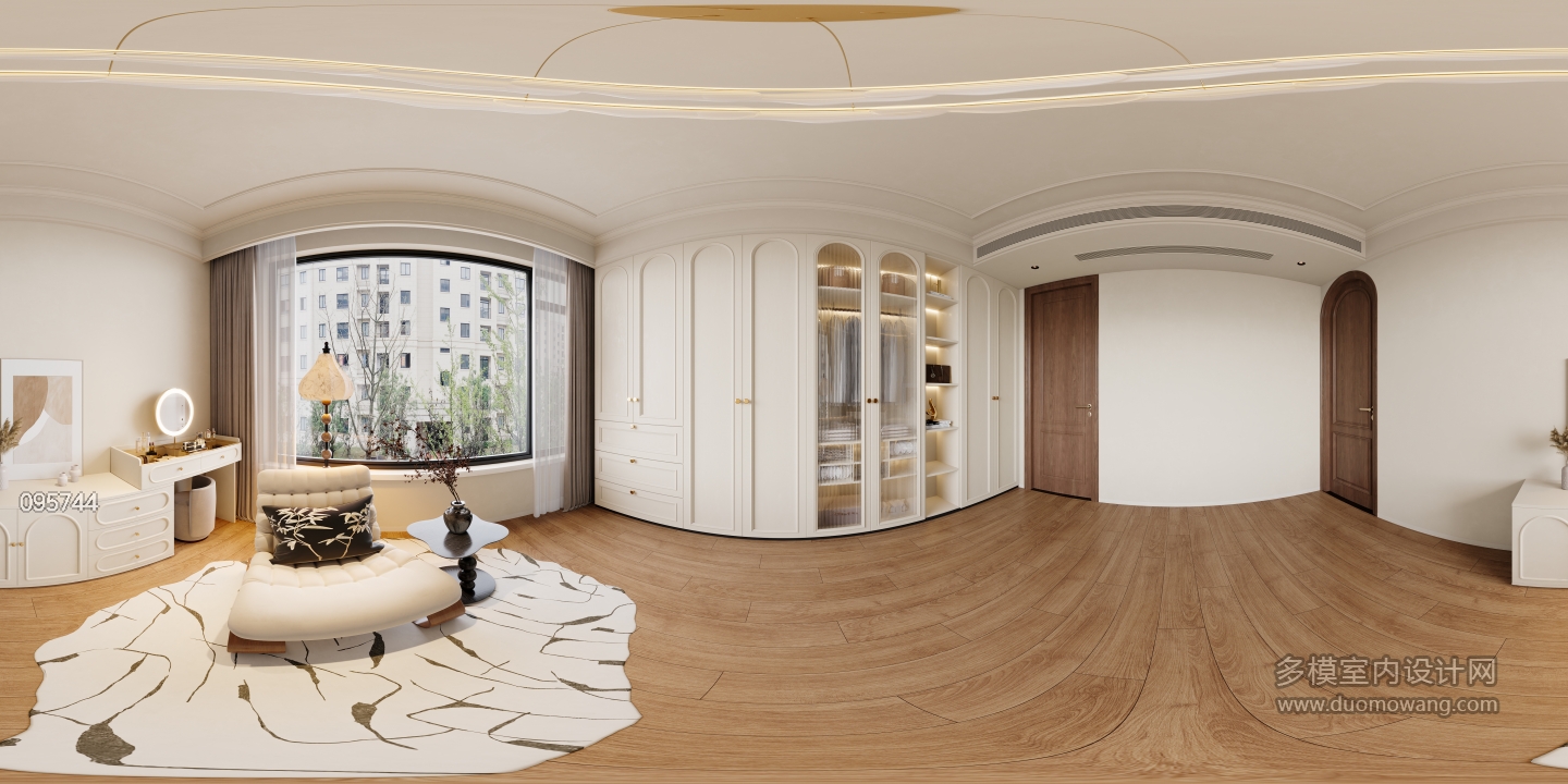 法式衣帽间全景