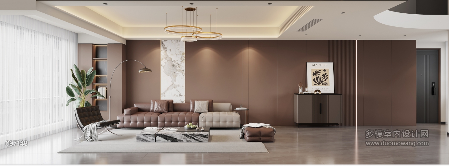 3现代意式沙发面