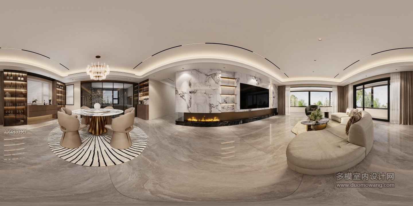 意式轻奢客餐厅-全景