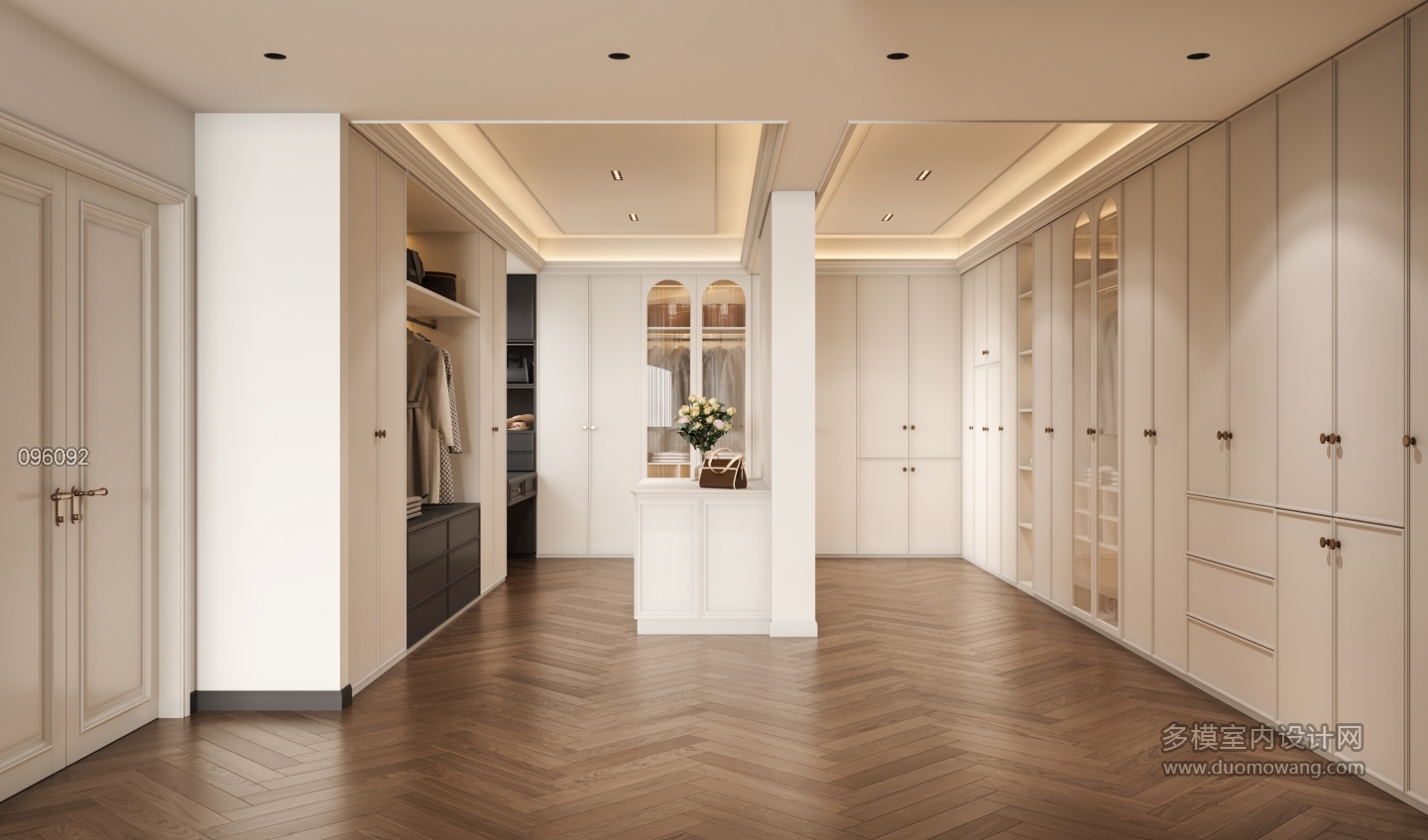法式主卧衣帽间