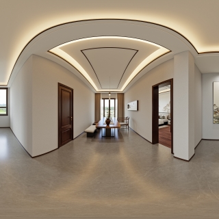 蓬塘熊总新中式别墅313_二层客厅