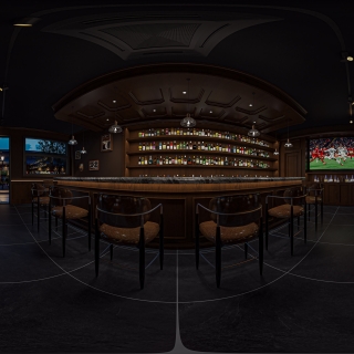 美式雪茄吧大厅全景