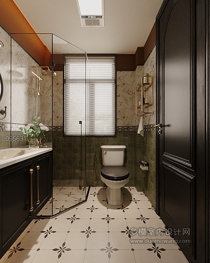 法式卫生间特写