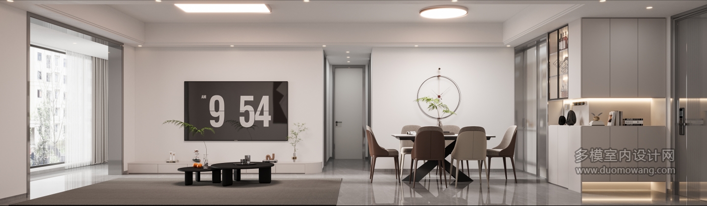 现代客餐厅电视背景墙