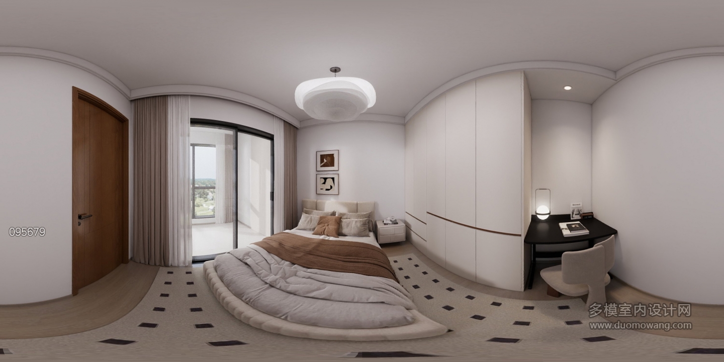 现代中古卧室 (2)