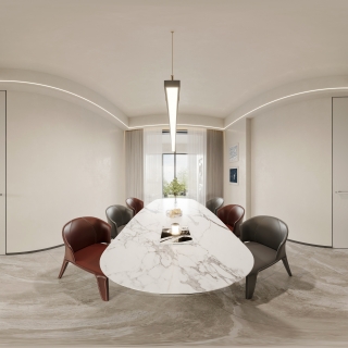 现代轻奢餐厅全景