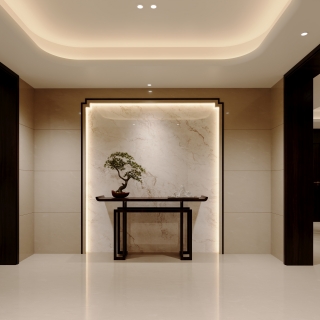 中式玄关透视