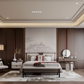 新中式套房卧室
