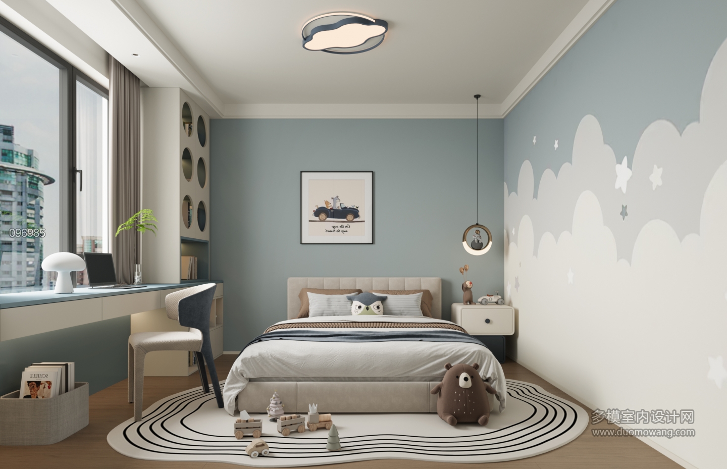 现代轻奢儿童房01