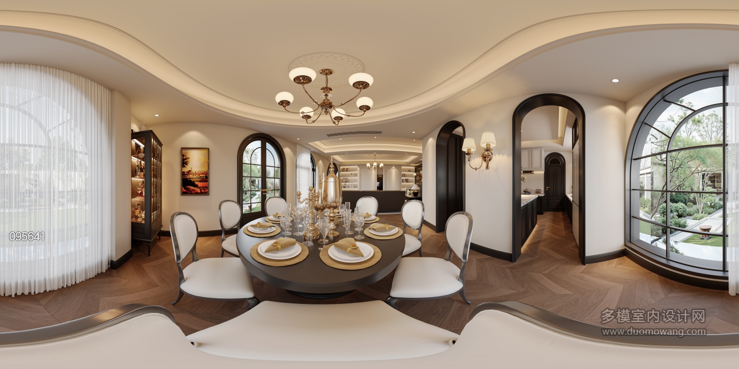 法式复古 1楼 餐厅全景