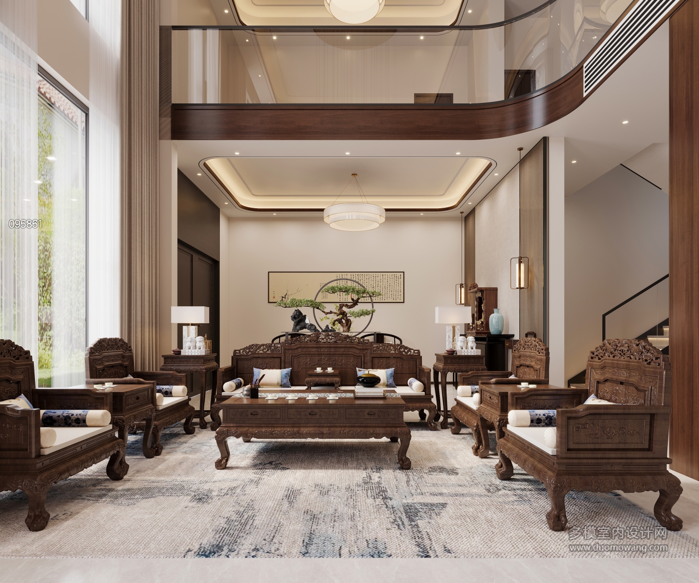 新中式沙发背景墙