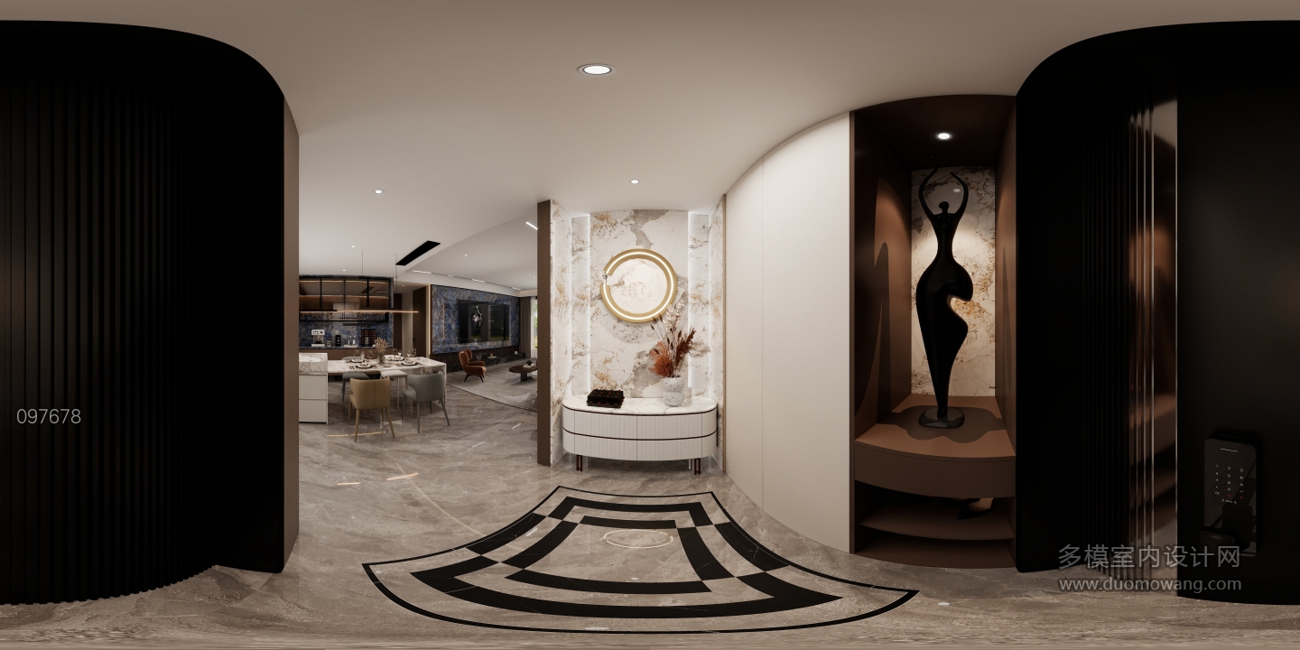 意式轻奢入户玄关