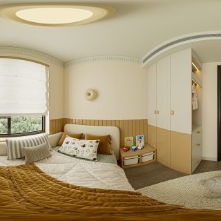 简欧家装儿童房全景