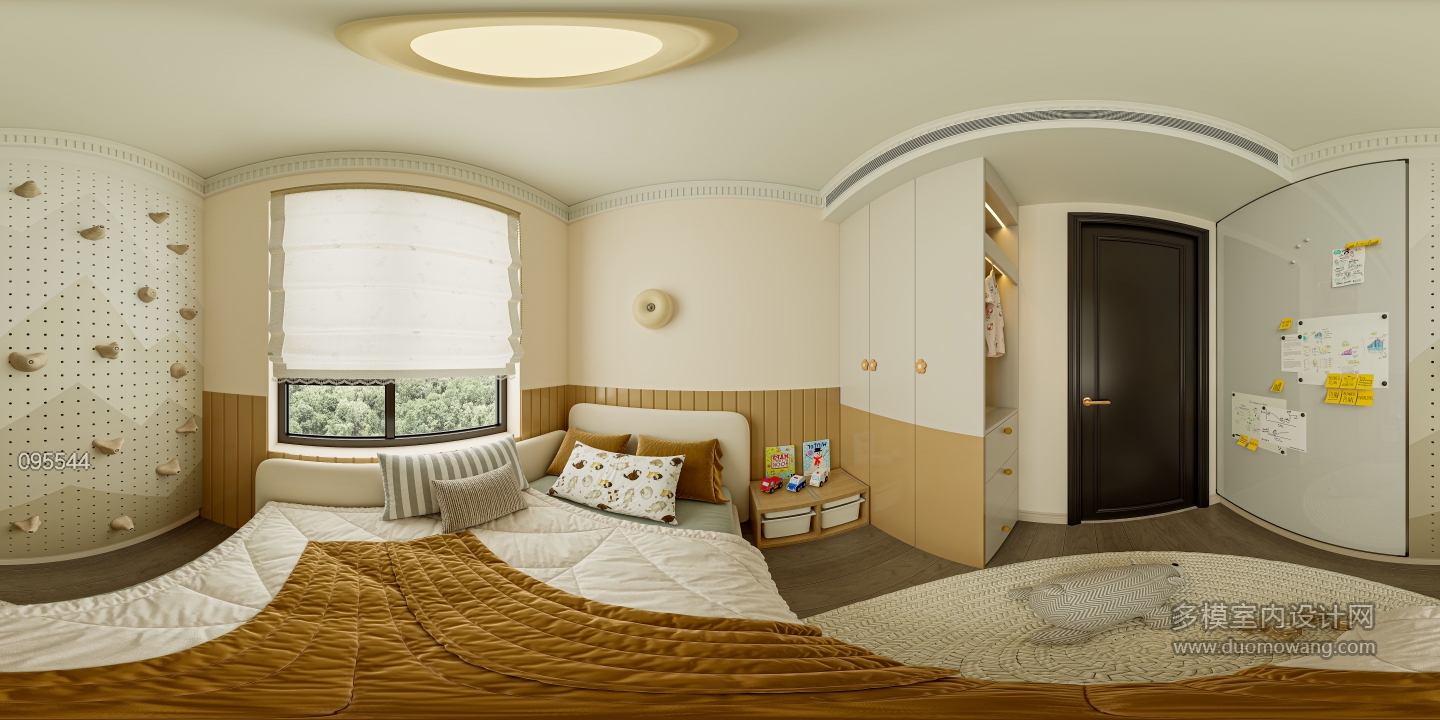 简欧家装儿童房全景