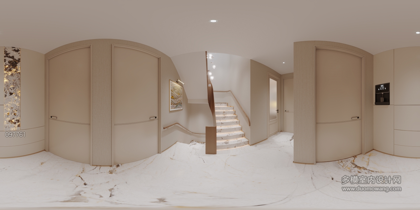 现代轻奢楼梯间