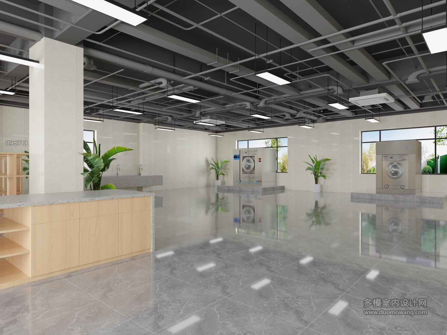 现代洗衣房特写2