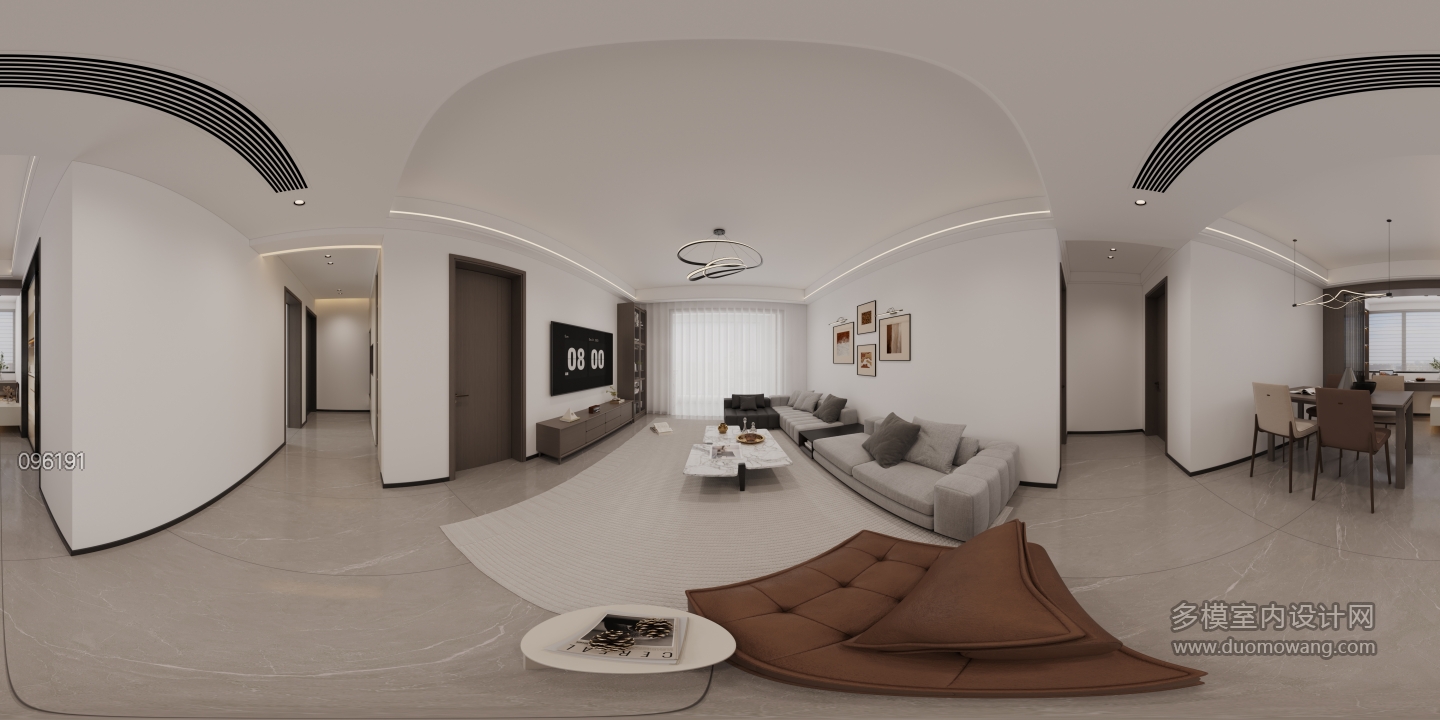 现代客厅全景
