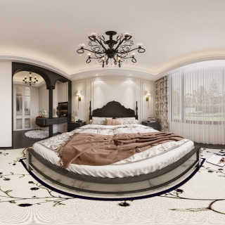 三层法式卧室-全景
