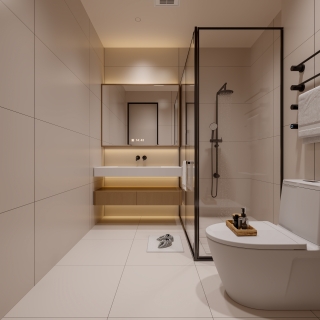 现代老人房卫生间